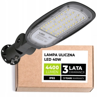 Uličná lampa - Pouličné svietidlo 40 W 4400 lm napájané zo siete